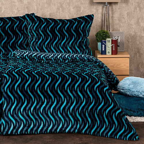 4Home Pościel mikroflanela Wave, 140 x 220 cm, 70 x 90 cm