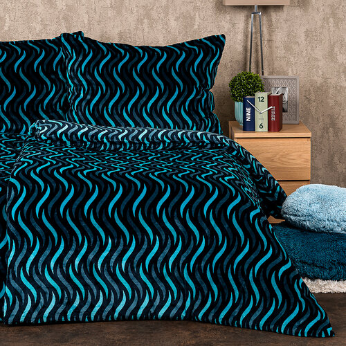 Lenjerie de pat din micro-flanelă 4Home Wave, 140 x 220 cm, 70 x 90 cm