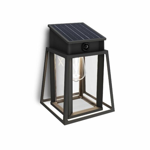Philips Lysin UltraEfficient solární LED svítidlose senzorem černá, 3,2 W, 500 lm, 4000 K