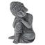 Figurka betonowa Buddhy, 12 x 16 cm, szary