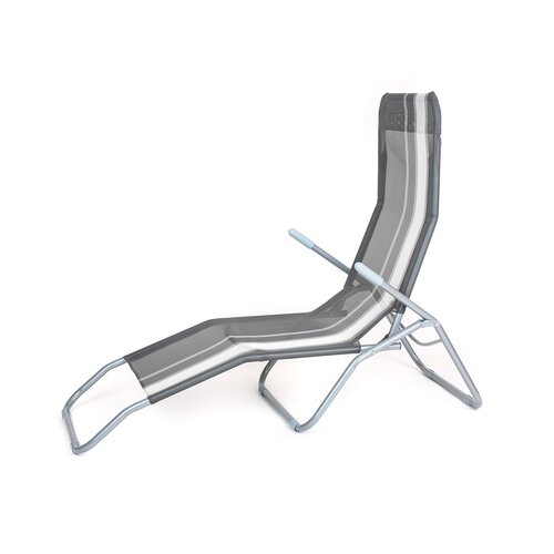 Happy Green Strandfotel antracit, 142 x 60 x 96cm, 142 x 60 x 96 cm