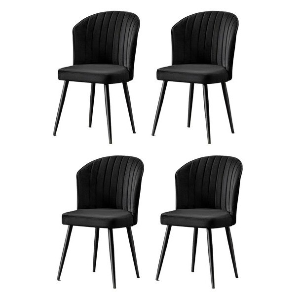 Sada jedálenských stoličiek Rubi Black, 4 ks