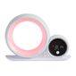 Rabalux 76109 dekoratívna stolná lampa Wakeway, s reproduktorom, RGB, hodinami a budíkom