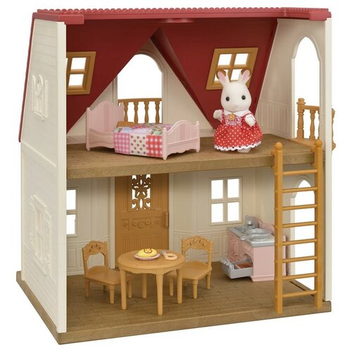 Sylvanian Families Basic ház piros tetővel új