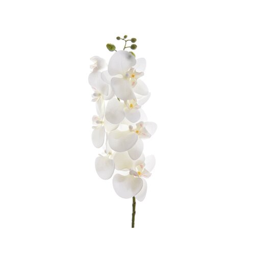 Umělá mnohokvětá Orchidej bílá, 77 cm