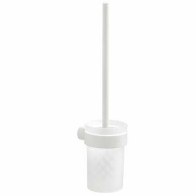 GEDY PI330302 Pirenei WC krtača za obešanje, belamat /mlečno steklo