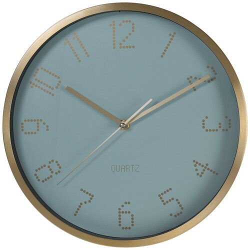 Nástenné hodiny Puntos modrá, pr. 30 cm