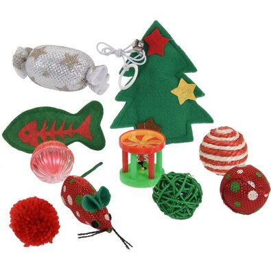 Komplet igrač za mačke Gift for cats, 10 kosov