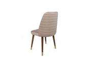 Set de scaune de sufragerie Hugo Cream and Walnut, 4 buc.