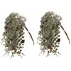 Sada převislých větví modřínu, 2ks, zelená, ojíněná