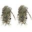 Sada previsnutých smrekových vetiev, 2 ks, zelená,matná