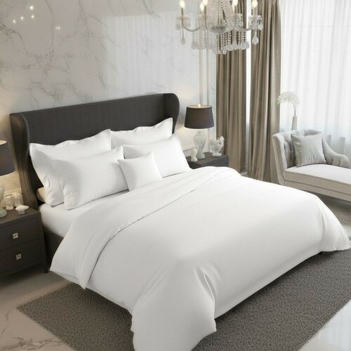 Kvalitex Saténové povlečení Luxury Collection bílá, 140 x 220 cm, 70 x 90 cm