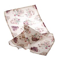Traversă masă Ceșcuțe cu flori, culoarea vinului, 40 x 140 cm Traversă masă Ceșcuțe cu flori, culoarea vinului, 40 x 140 cm