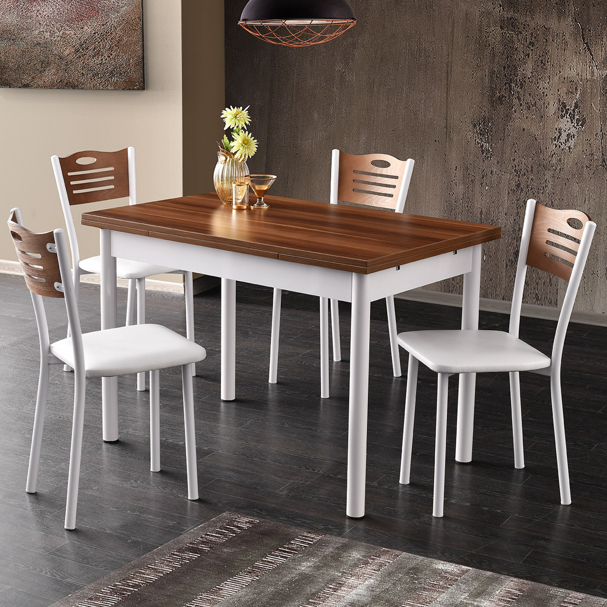 Stół do jadalni Polo Walnut White
