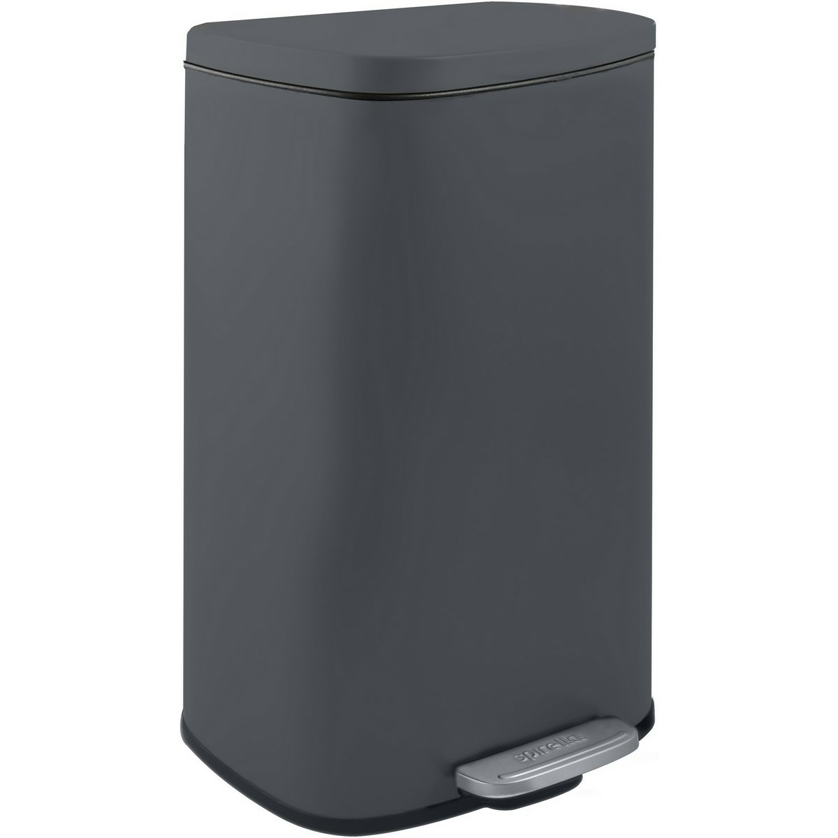 Spirella Pedálový odpadkový koš soft-close Akira  30 l, matná šedá, 30 l