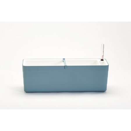 Plastia Selbstbewssernder Blumenkasten Berberis 60, Graublau + Wei