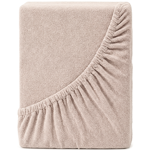 4Home Frottee-Bettlaken Perfect Kaffee, 90 x 200 cm