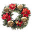 Vánoční dekorace s poinsetií pr. 25 cm, červená