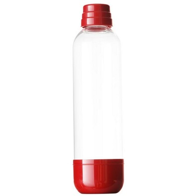 Fľaša pre výrobník sódy LIMO BAR, 1 l, tmavo červe, červená