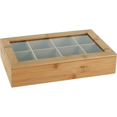EH Lesena škatla za čajne vrečke Natural