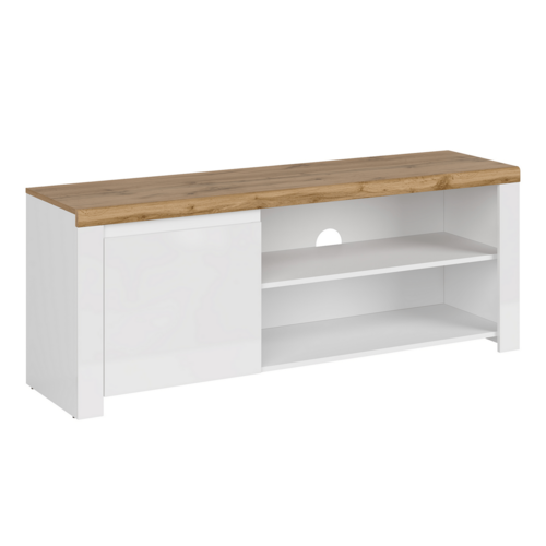 Măsuță TV VILGO 1D160, alb lucios