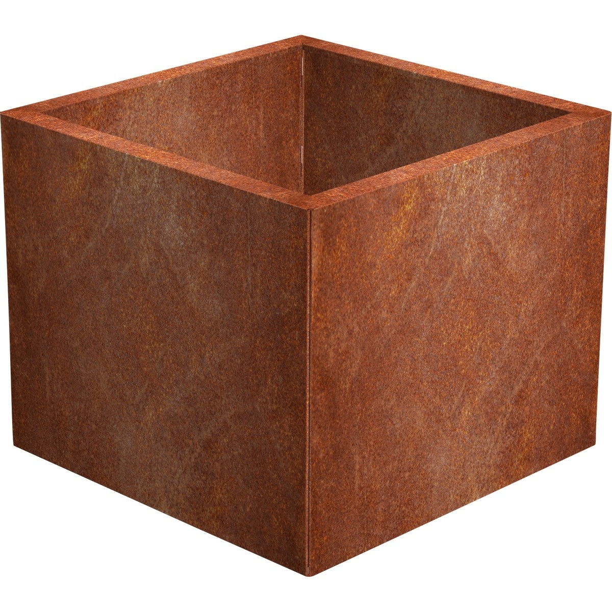 Cube Zahradní květináč 60 x 60 x 50 cm, corten CORGARDEN 1001