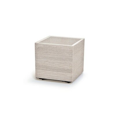 MADERA SQUARE ECO WOOD virágtartó 38,5 cm , fehér ECO