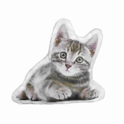 Tvarovaný 3D polštářek Kočička, 35 x 25 cm