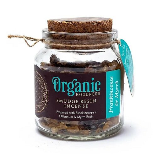 Organiczne kadzidło Frankincense &amp; Myrrh, wszklanym słoiczku