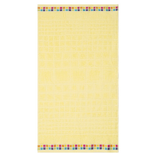 Ręcznik kąpielowy Mozaik żółty, 70 x 130 cm