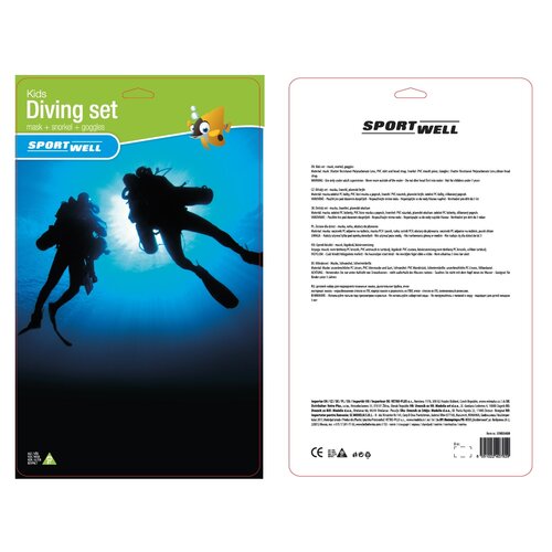 Sportwell Potapljaški komplet junior 3 deli,rumena