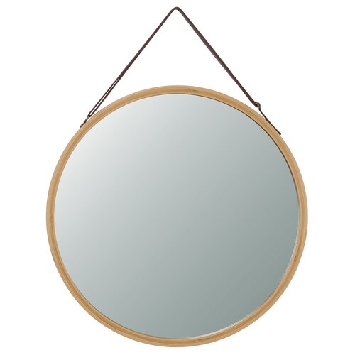 Nástenné zrkadlo B053 NAT, bambus