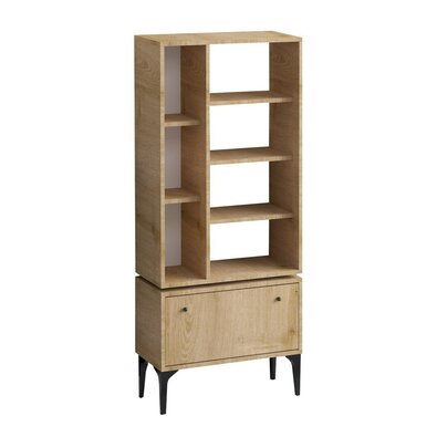 Knihovna Fix Black and Oak
