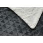 Pătură imitație de blăniță Jerry Fabrics Triangle gri închis, 150 x 200 cm