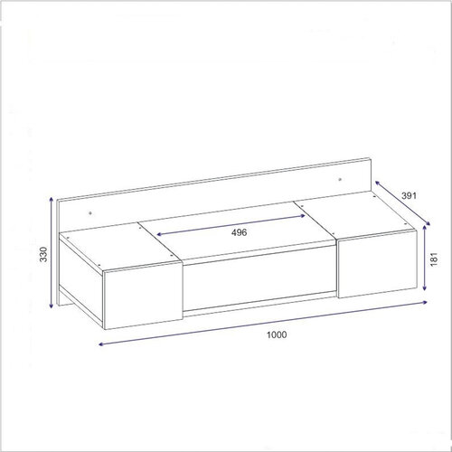 Kosmetický stůl Zakkum Sapphire Oak