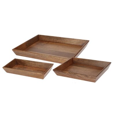 Komplet lesenih pladnjev Melisa, 3 kos