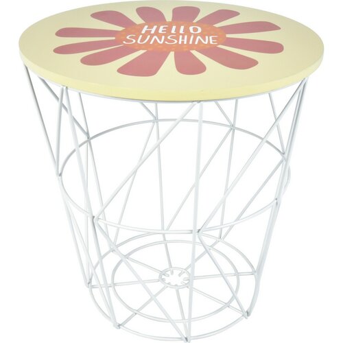 Hatu Hello Sunshine gyerek tárolóasztal, 30 x 30 x 30 cm