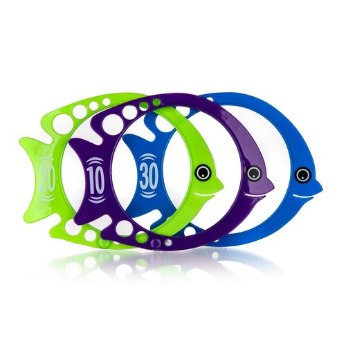 Sportwell Tauchring-Set Fisch, 3 Stück