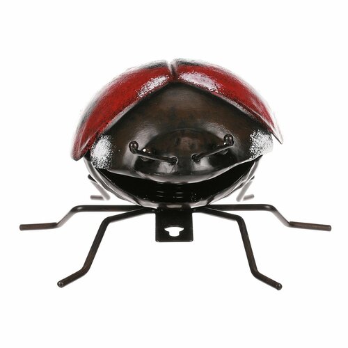 Metalowa dekoracja ogrodowa do powieszeniaBiedronka, 14 x 16 x 7 cm