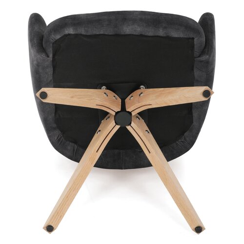 Set de scaune de sufragerie HC-D7188 BK4, 2 buc.