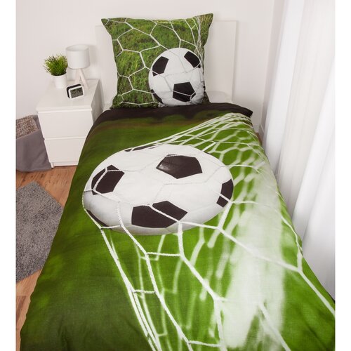 Herding Pamut ágynemű Football , 135 x 200 cm, 80x 80 cm