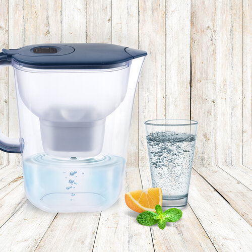 Cană filtrantă Orion 156020 Carbo 3 l cu filtru, albastru