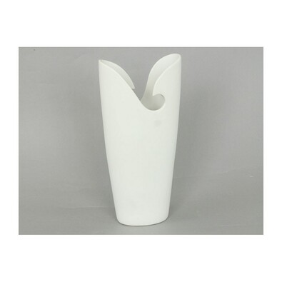 Keramická váza matná, bílá