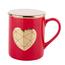Altom Порцелянова чашка з кришкою Big Heart, 400 мл, червоний