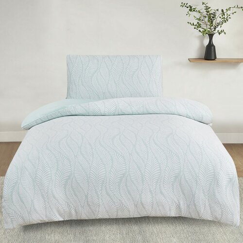 Jacquard-Bettwäsche Hawai grün, 140 x 200 cm, 70 x 90 cm