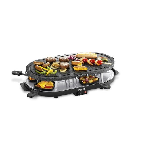 Princess 16 2253 grill raclette kamień i teflon