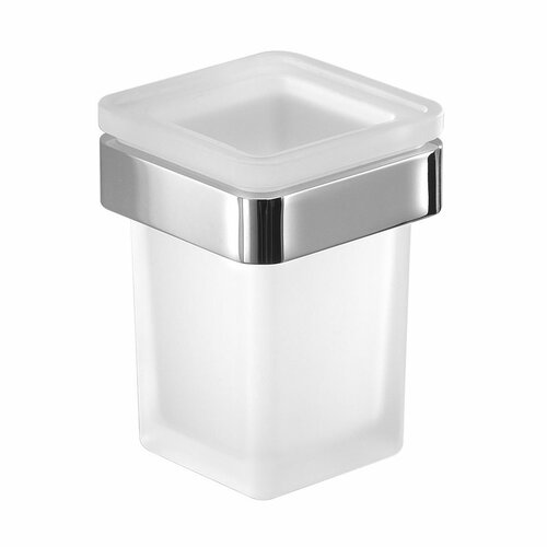 GEDY A81013 Samoa склянка, молочне скло/хром