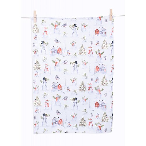 Matějovský Geschirrtuch Snowman, 50 x 70 cm , 2er Set