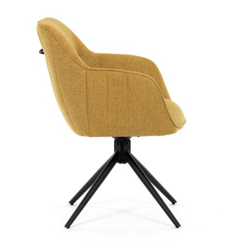 Zestaw krzeseł obiadowych z mechanizmem zwrotnymHC-536 YEL2, 2 szt.