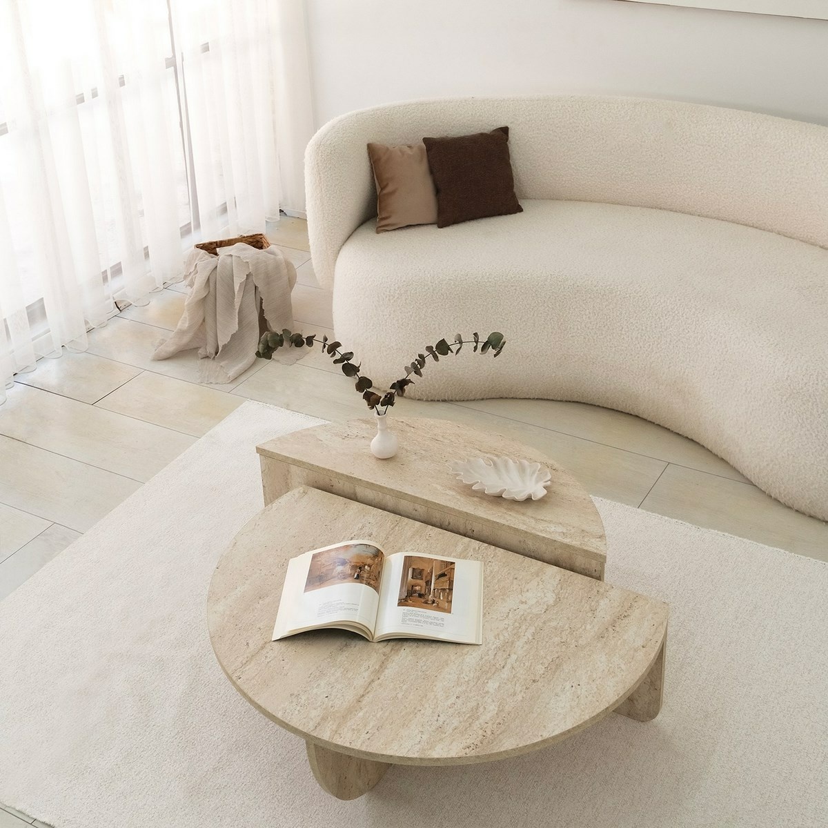 Konferenčný stolík Podium Travertine